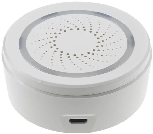 Alarm iQtech SmartLife SA01, Wi-Fi Siréna, , šikovný domovný, pripojenie cez WiFi 2,4 GHz,