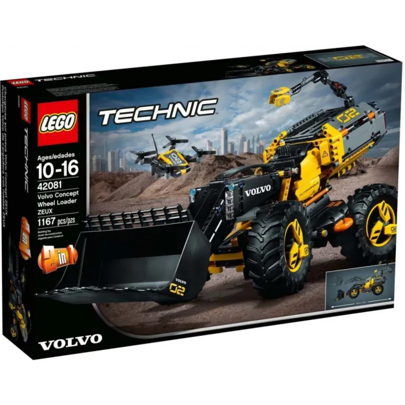 Stavebnice LEGO Technic 42081 Volvo koncept kolesového nakladača Zeux