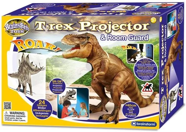Detský projektor Brainstorm Toys T-Rex projektor a strážca izbičky