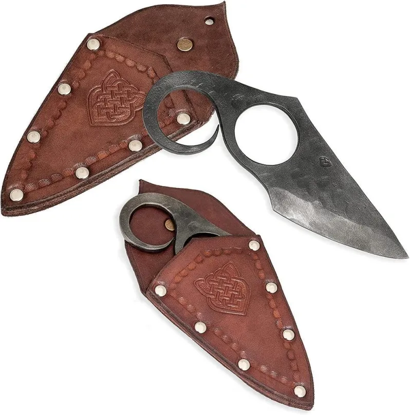 Nôž Madhammers Kovaný nôž Dvojprstý s pošvou