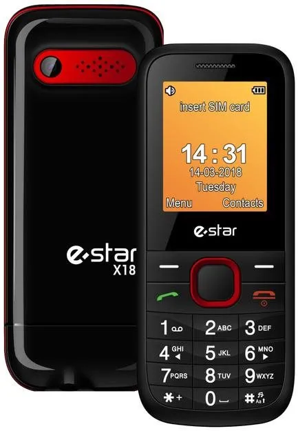 Mobilný telefón eSTAR X18 červený