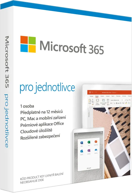 Kancelárska aplikácia Microsoft 365 pre jednotlivcov CZ (BOX)
