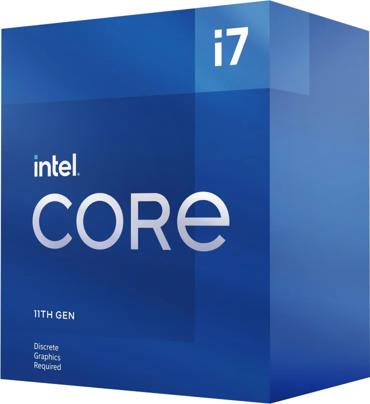 Procesor Intel Core i7-11700F, 8 jadrový, 16 vlákien, 2,5 GHz (TDP 65W), Boost 4,9 GHz, 16