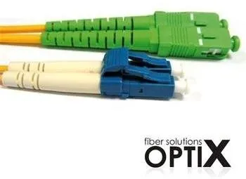 Dátový kábel OPTIX SC/APC-LC optický patch cord 09/125 15m G657A