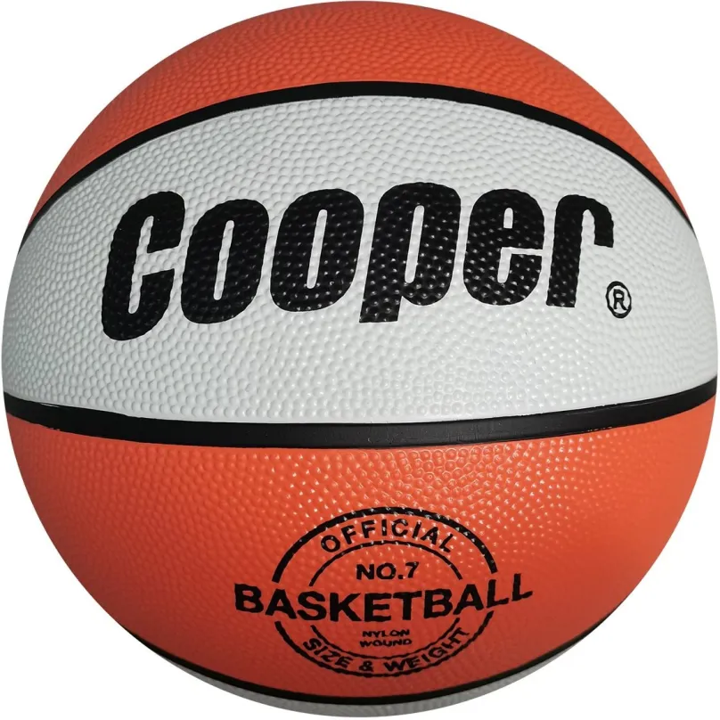 Basketbalová lopta COOPER B3400 WHITE/ORANGE veľ. 7