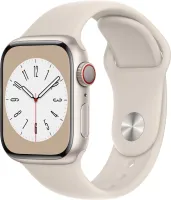 Chytré hodinky Apple Watch Series 8 45mm Cellular Hviezdne biely hliník s hviezdne bielym športovým remienkom