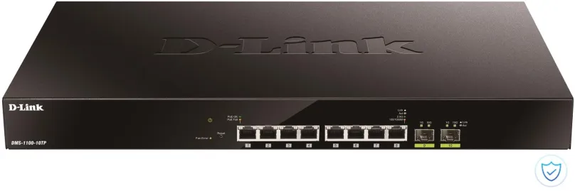 Switch D-Link DMS-1100-10TP, 8portový, 10 Gbit, QoS, PoE, VLAN, spravovateľný, rack
