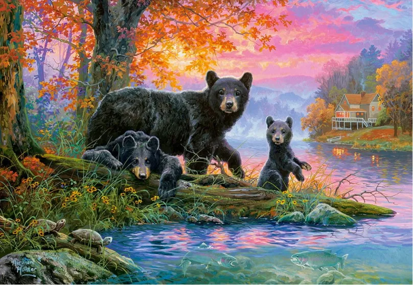CASTORLAND Puzzle Medvede na love 1000 dielikov