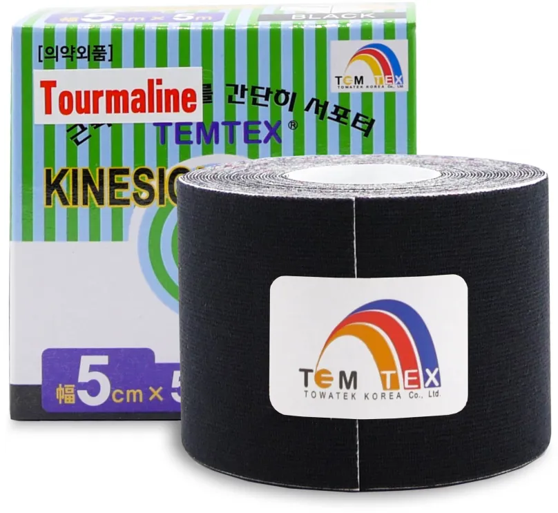 Tejp TEMTEX tape Tourmaline čierny 5 cm