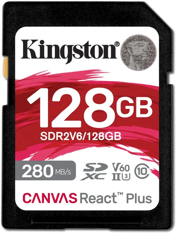 Pamäťová karta Kingston SDXC 128GB Canvas React Plus V60