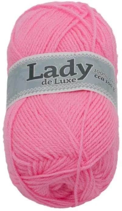 Priadza Lady NGM de luxe 100g - 940 ružová