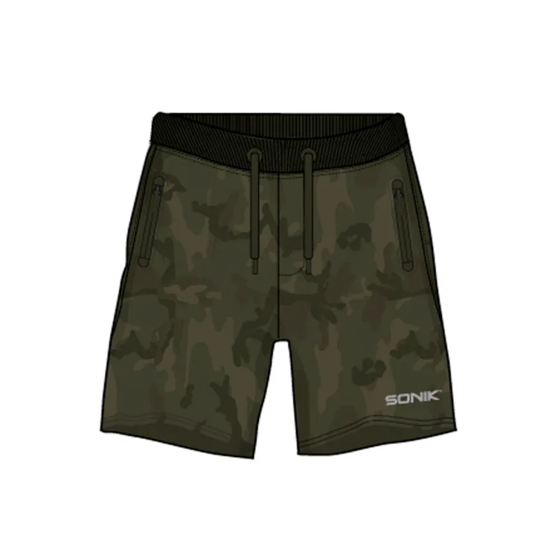 Sonik Kraťasy Camo Fleece Shorts M