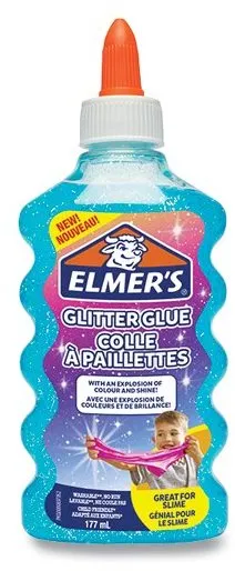 Lepidlo ELMER Glitter Glue 177 ml, modré
