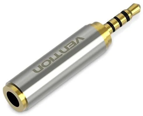 Redukcia Vention 3.5mm Jack Female to 2.5mm Jack Male Adapter Gold