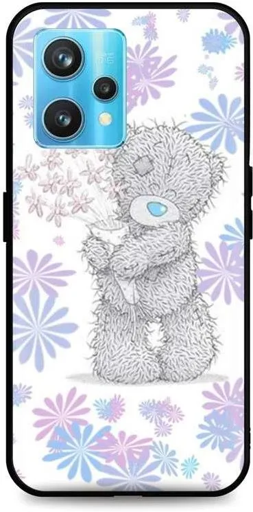 Kryt na mobil TopQ Kryt Realme 9 Pro+ silikón Floral Teddy 73360