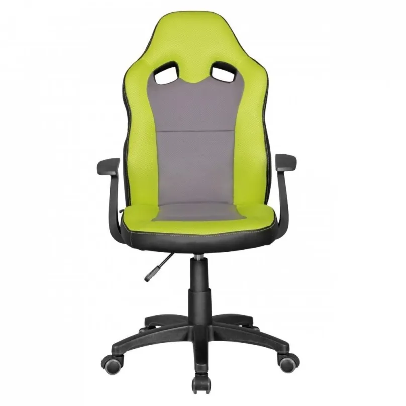 Detská stolička k písaciemu stolu BRÜXXI Speedy, syntetická koža, zelená