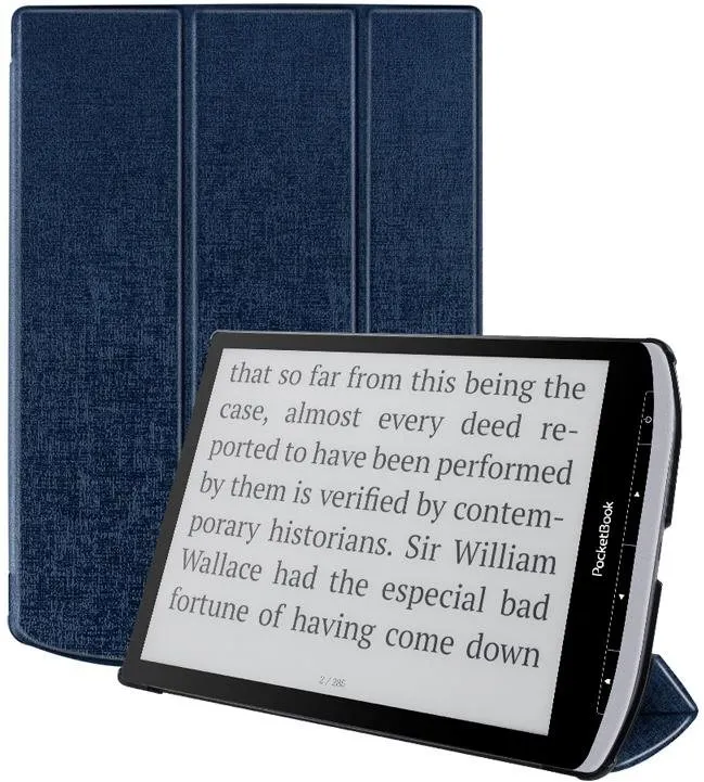 Púzdro na čítačku kníh B-SAFE Stand 1325, púzdro pre PocketBook InkPad X, tmavo modré