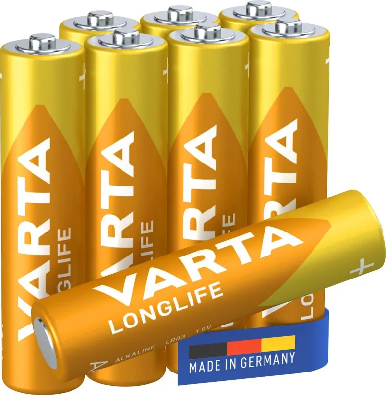 Jednorazová batéria VARTA alkalická batéria Longlife AAA 8ks