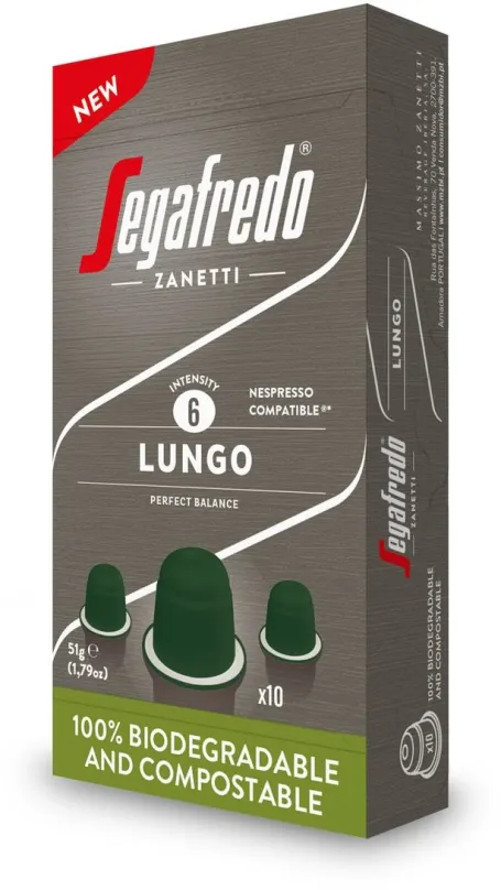 Kávové kapsule Segafredo CNCC Lungo 10 x 5,1 g