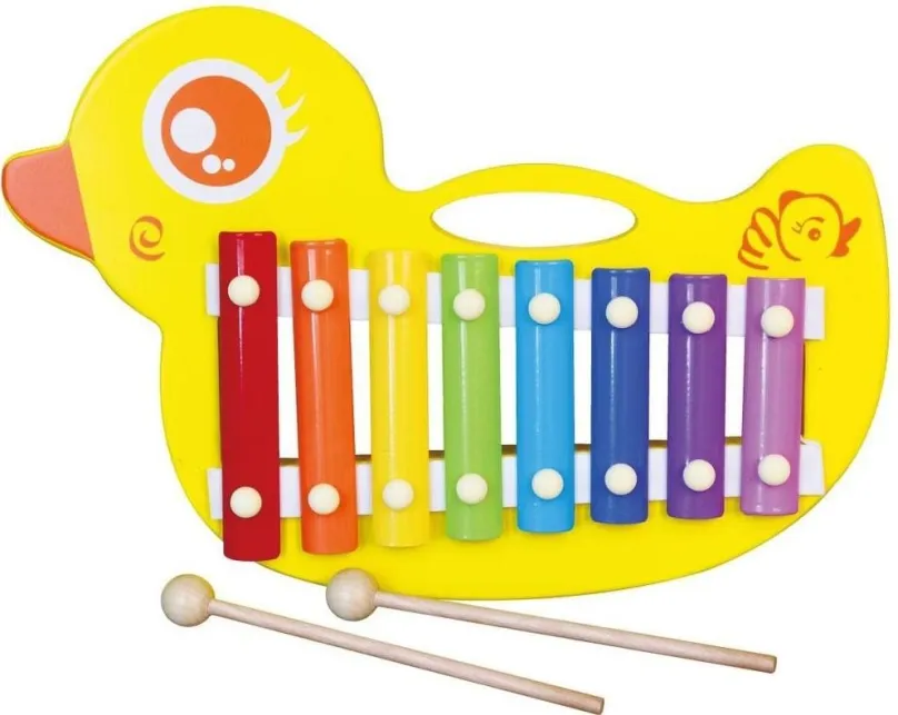Xylofón pre deti Drevený xylofón - kačička
