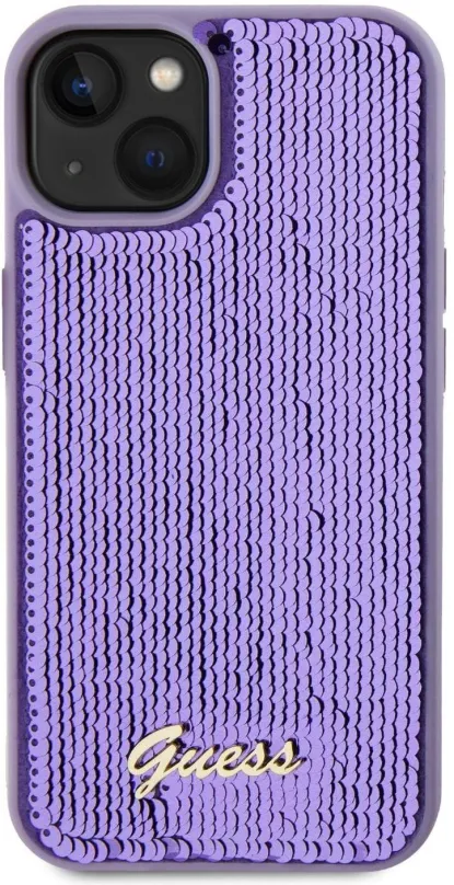 Kryt pre mobil Guess Sequin Script Logo Zadný Kryt pre iPhone 13 Purple