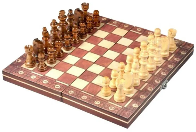 Dosková hra Gaira šach magnetický 3v1 39 x 39 cm