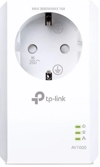 Powerline TP-Link TL-PA7017P, prenosová rýchlosť 1000 Mb/s, dosah 300 m, svetelné kontrolk