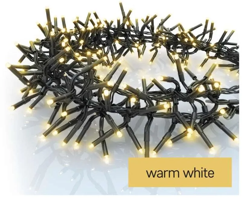 Svetelná reťaz EMOS LED vianočná reťaz – ježko, 7,2 m, vonkajšia aj vnútorná, teplá biela, programy