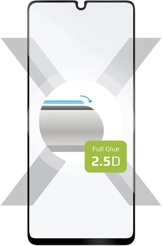 Ochranné sklo FIXED FullGlue-Cover pre Samsung Galaxy A42 5G/M42 5G čierne