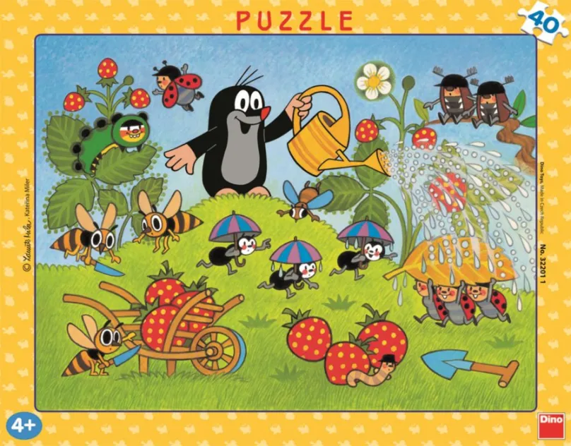 DINO Puzzle Krtko a jahody 40 dielikov