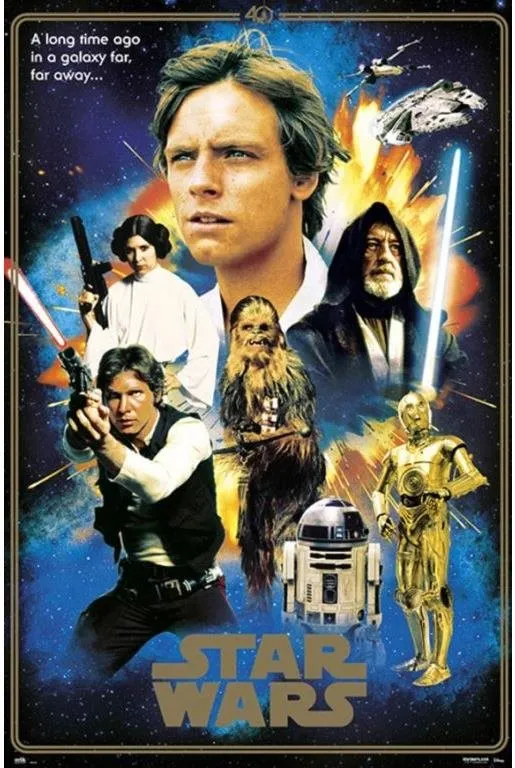 Plagát Star Wars - Hviezdne vojny - Heroes 40th Anniversary - plagát