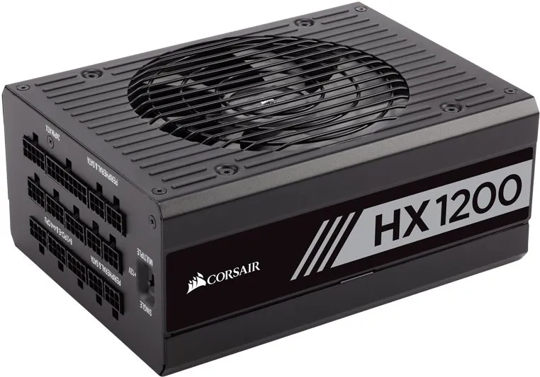 Počítačový zdroj Corsair HX1200, 1200W, ATX, 80 PLUS Platinum, účinnosť 92%, 8 ks PCIe (8-