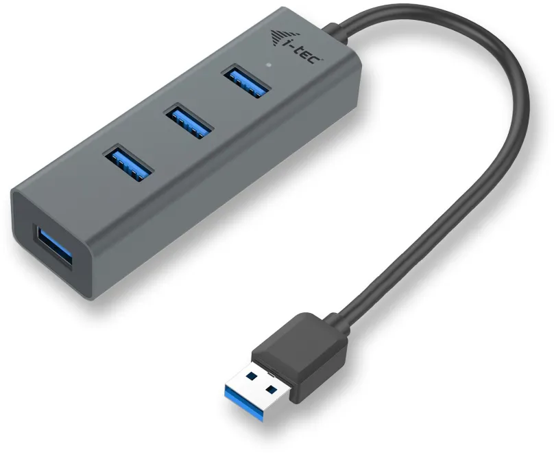 USB Hub i-tec USB 3.0 Metal U3HUBMETAL403, pripojenie pomocou USB 3.2 Gen 1 (USB 3.0), USB