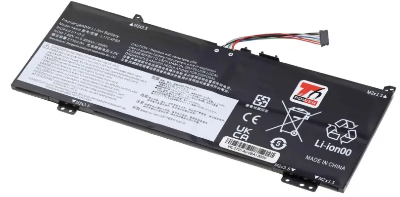 Batéria pre notebook T6 Power pre notebook Lenovo L17M4PB2, Li-Poly, 5928 mAh (45 Wh), 7,68 V