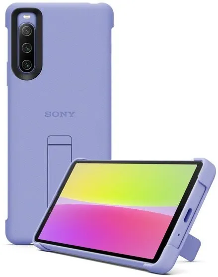 Puzdro na mobil Sony XQZ-CBCC Stand Cover Xperia 10 IV 5G, Purple