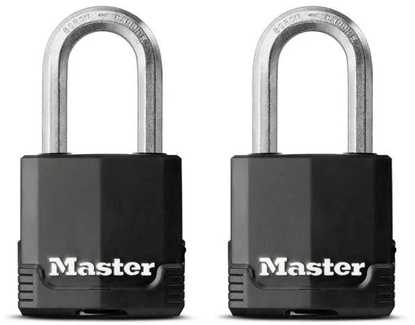 Visiaci zámok Master Lock Set 2 ks visiacich zámkov z vrstvenej ocele M115EURTLF Master Lock Excell 48mm