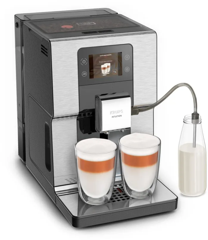 Automatický kávovar Krups EA876D10 Intuition Experience, s tlakom 15 bar, 17 kávových rece