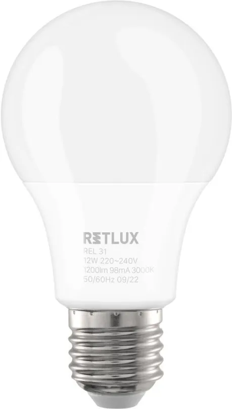 LED žiarovka RETLUX REL 31 LED A60 2x12W E27 WW