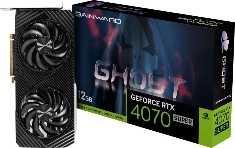 Grafická karta GAINWARD GeForce RTX 4070 SUPER Ghost 12 GB GDDR6X, 12 GB GDDR6X (21000 MHz