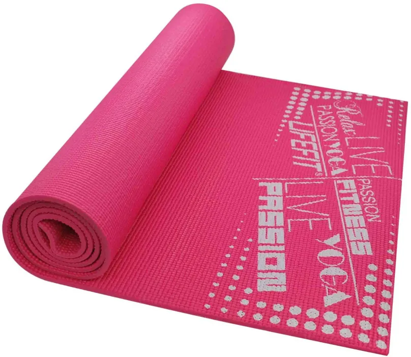 Podložka na cvičenie Lifefit Slimfit gymnastická svetlo ružová