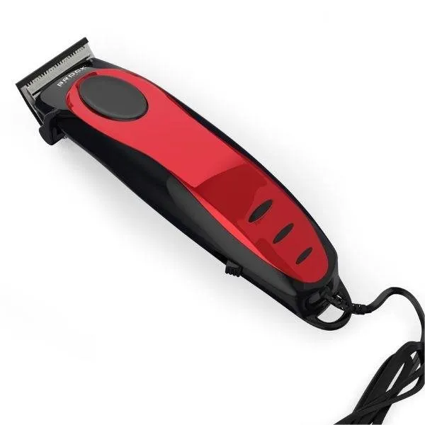 Strojček na vlasy Brock Zastrihávač vlasov, 4 nástavce, dĺžka strihu 3–12 mm, do siete, čiernočervený
