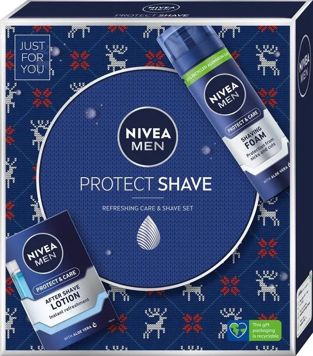 Darčeková kozmetická sada NIVEA MEN darčekové balenie pre oholenie bez pocitu napnutej pokožky