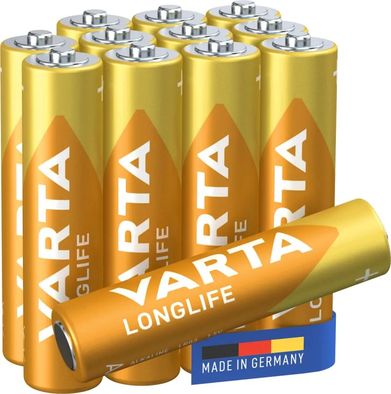 Jednorazová batéria VARTA alkalická batéria Longlife AAA 12ks