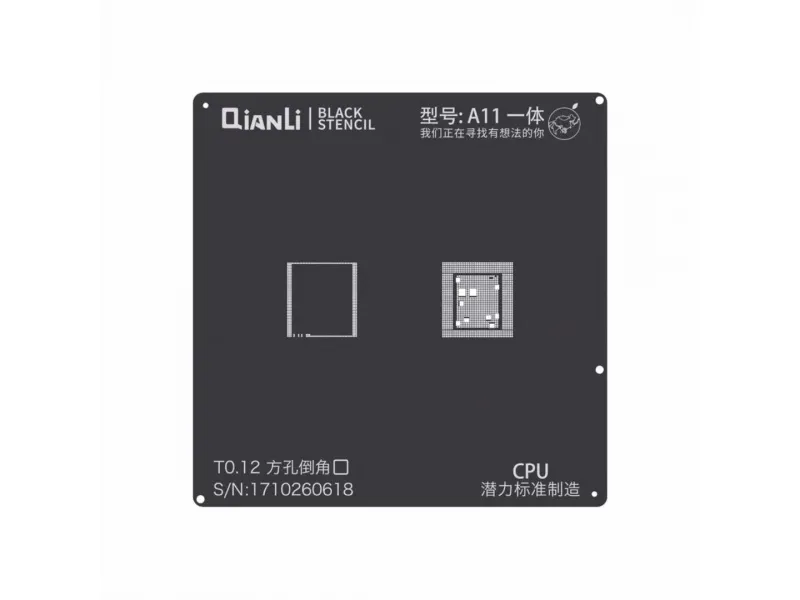 Qianli čierna šablóna pre A11 CPU for 8/8 Plus/X