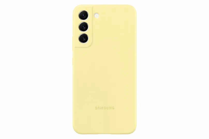 Kryt na mobil Samsung Galaxy S22+ 5G Silikónový zadný kryt žltý