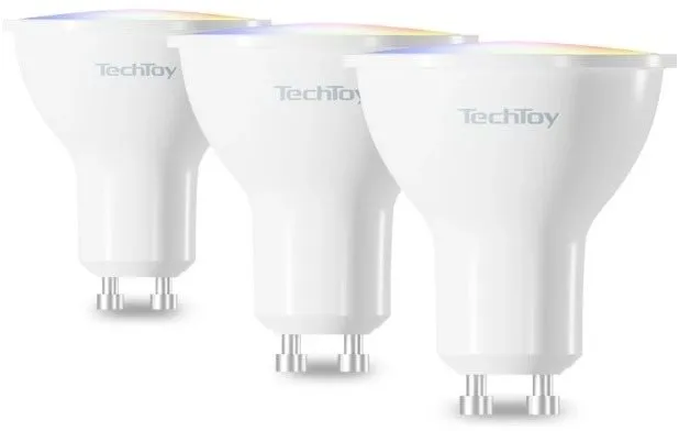 LED žiarovka TechToy Smart Bulb RGB 4.5W GU10 3pcs set