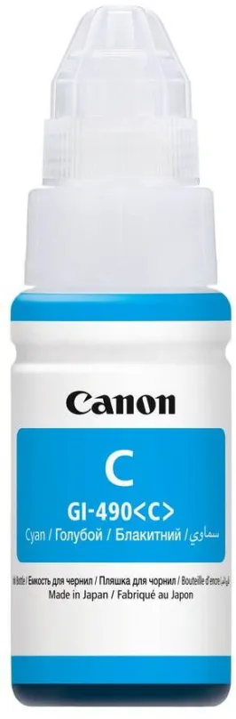 Atrament do tlačiarne Canon GI-490 C azúrová