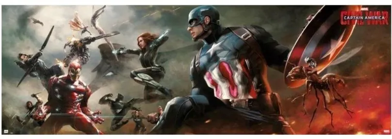Plagát Marvel Avengers: Captain America Civil War - plagát