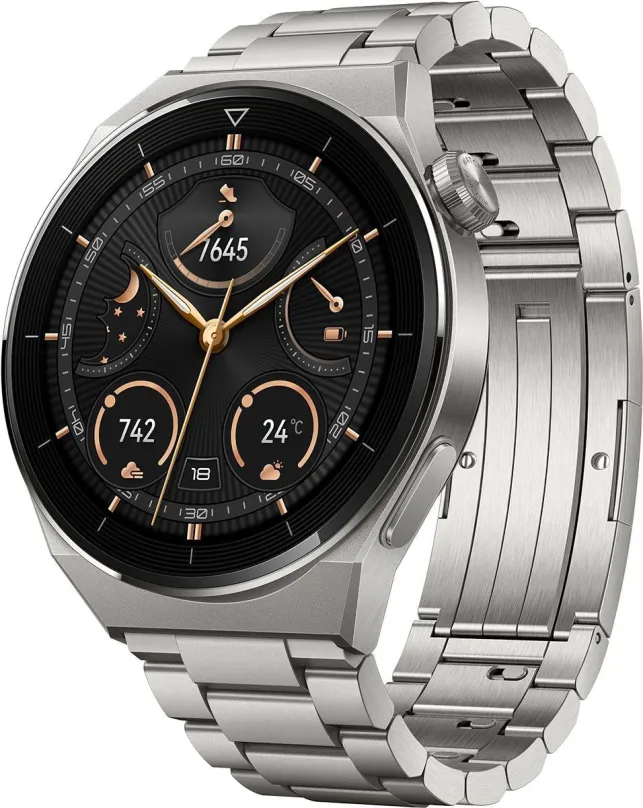 Chytré hodinky Huawei Watch GT 3 Pro 46 mm Titanium Strap, pre mužov aj ženy, s ovládaním