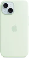 Kryt na mobil Apple iPhone 15 Silikónový kryt s MagSafe svetlo mätový
